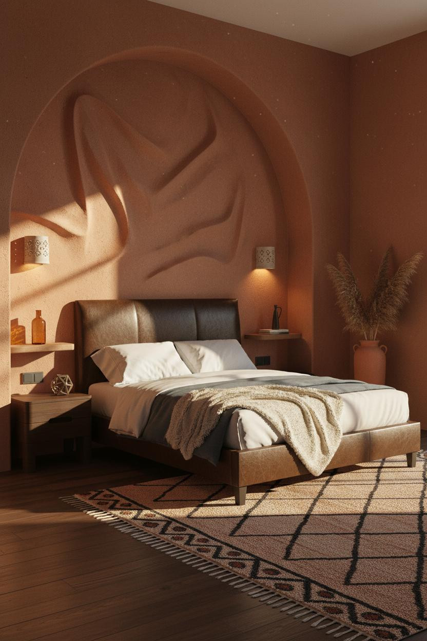 Dark Boho Bedroom Moroccan Riad Niche