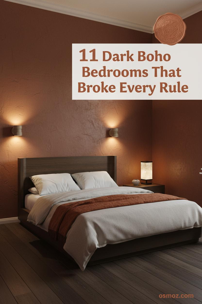 11+ Dark Boho Bedrooms That Feel Moody Without Feeling Heavy