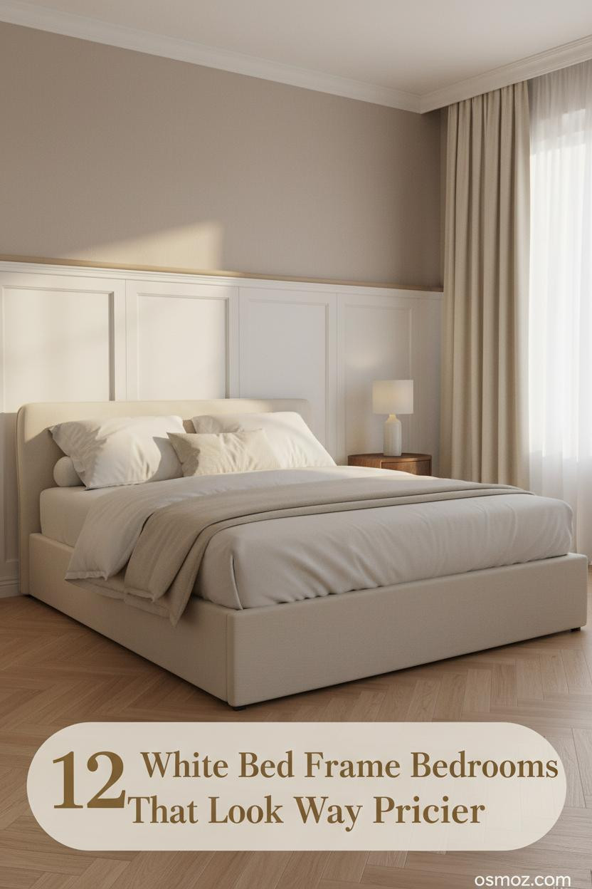 12+ White Bed Frame Ideas That Make the Whole Room Feel Pulled Together