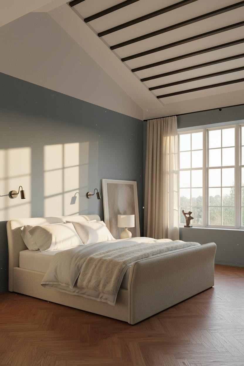 High Ceiling Bedroom Vaulted Cathedral Design
