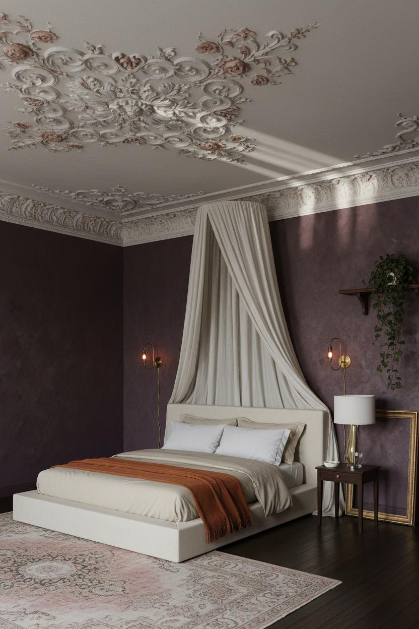Vintage Princess Bedroom Burgundy Gothic
