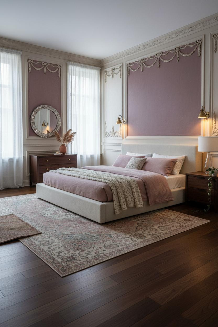 Vintage Princess Bedroom Rococo Wainscoting