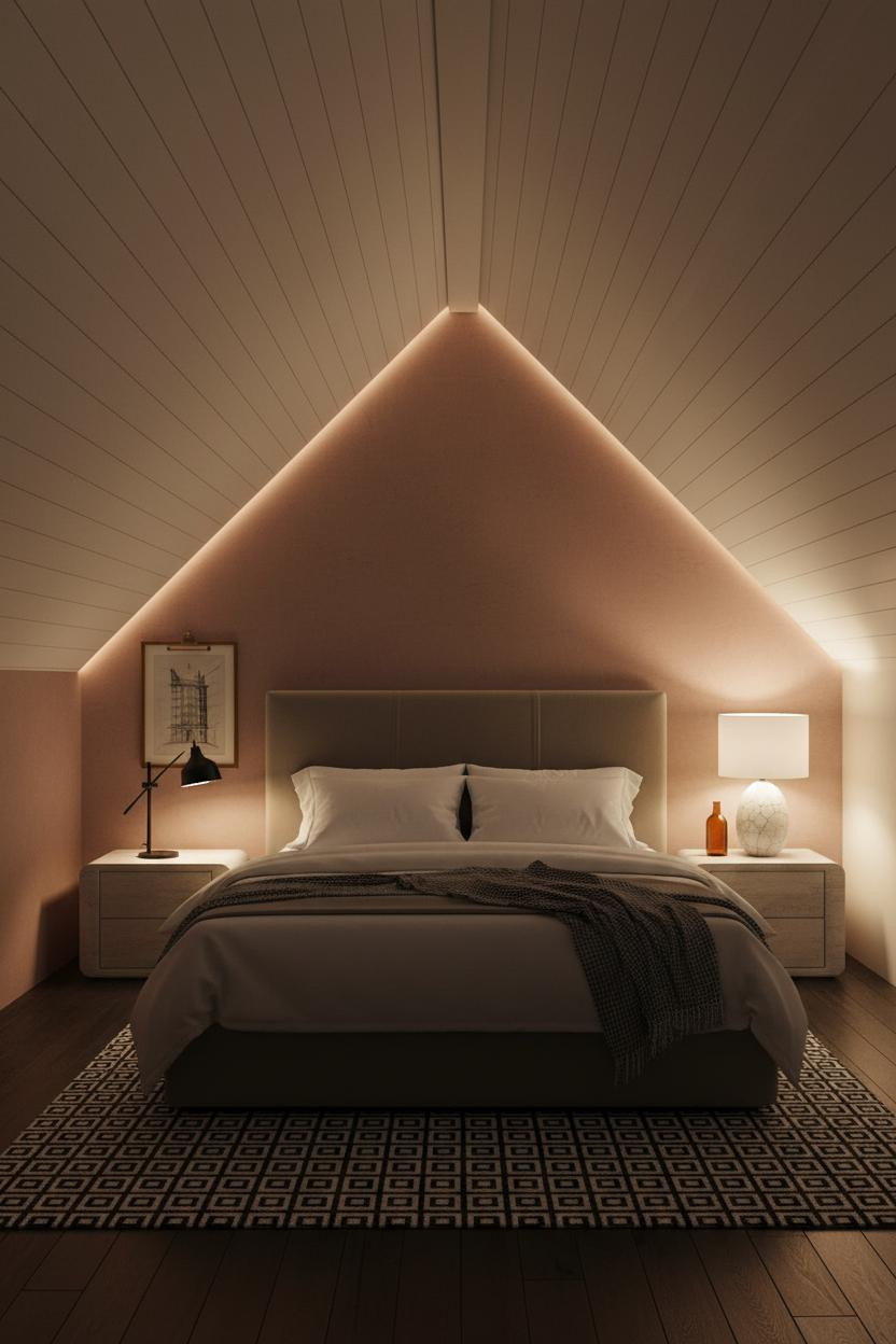 Vaulted Ceiling Bedroom Eaves Shiplap