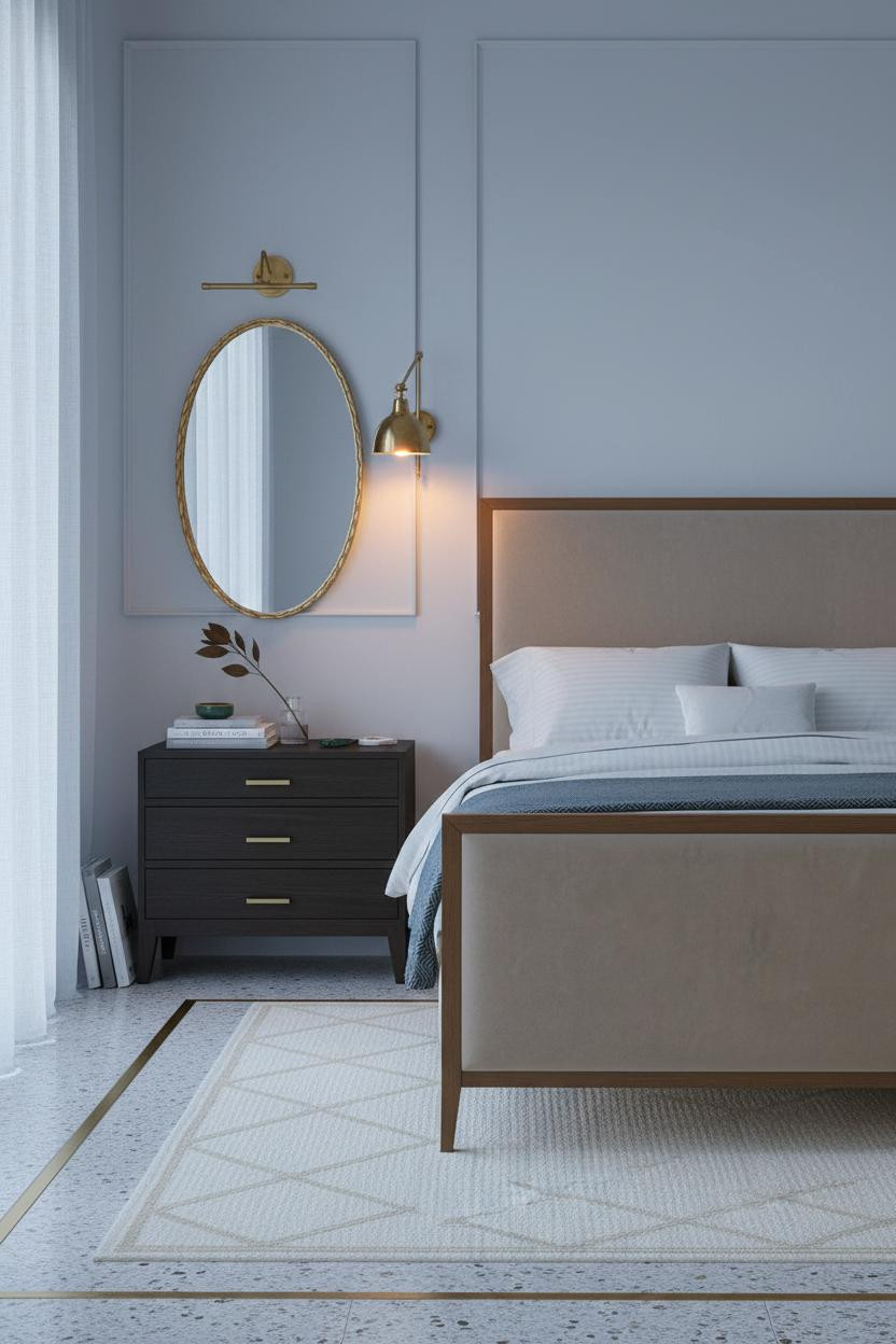 American Classic Bedroom Dove Grey Board And Batten Design