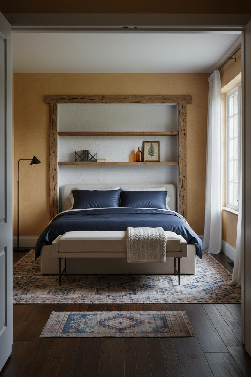 Rustic Farmhouse Bedroom Cozy Country