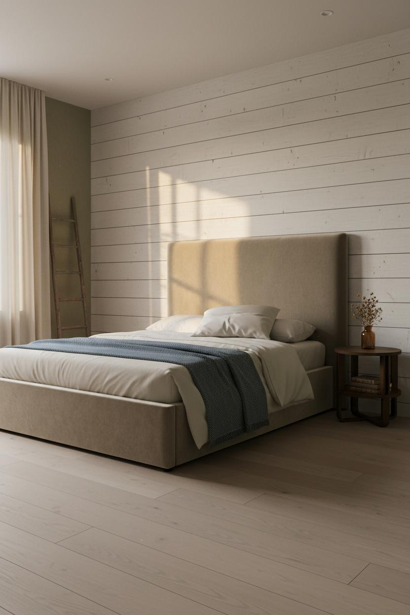 Rustic Chic Bedroom Farmhouse Shiplap