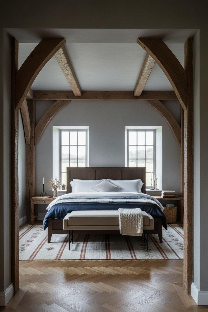 Rustic Chic Bedroom Farmhouse Corbels