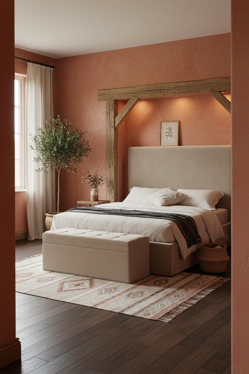 Rustic Chic Bedroom Farmhouse Alcove