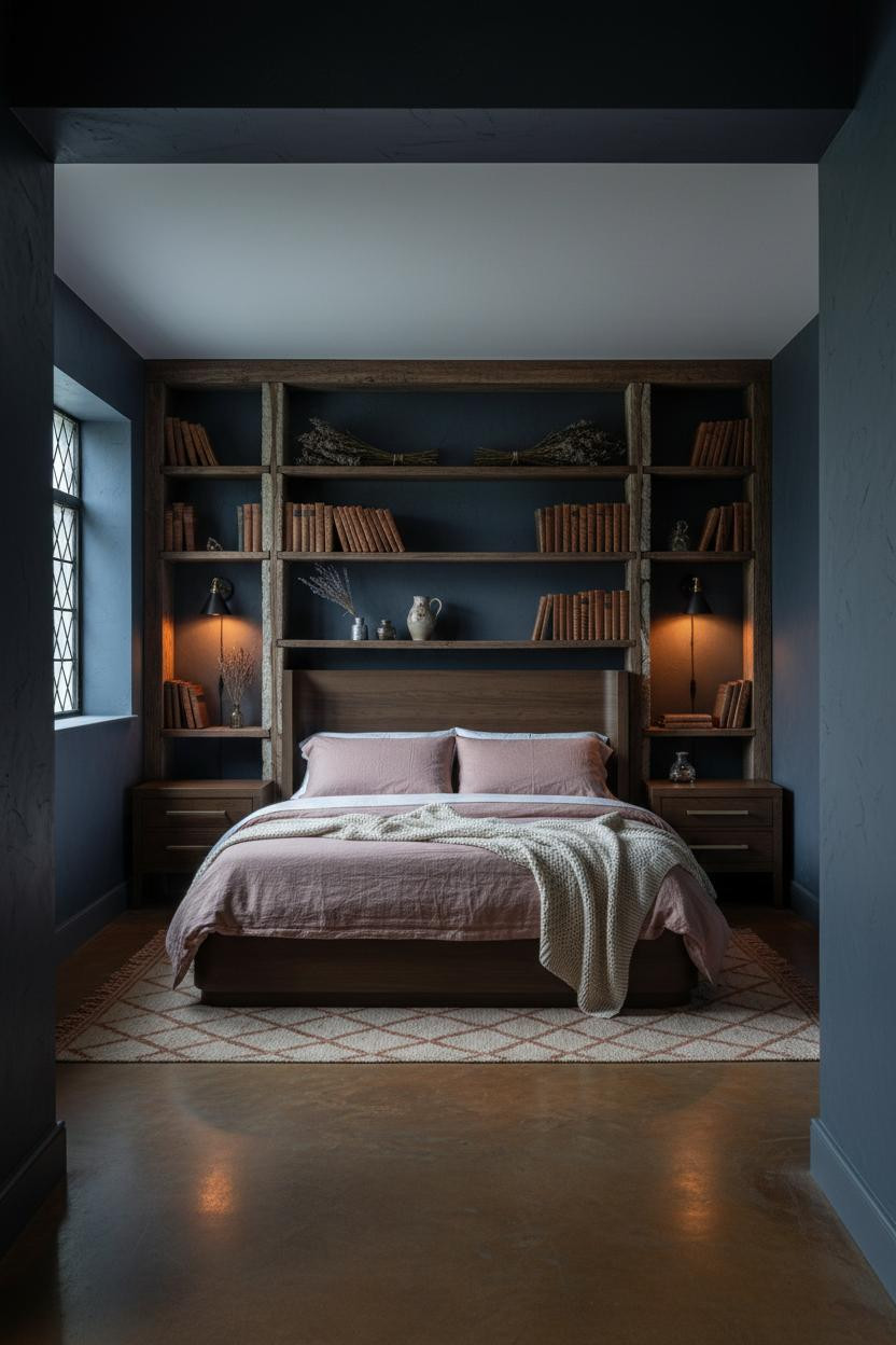 Moody Cottage Bedroom Dark Cottagecore Design
