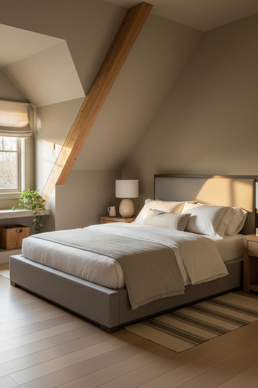 Low Attic Bedroom Dormer Window Guest Room
