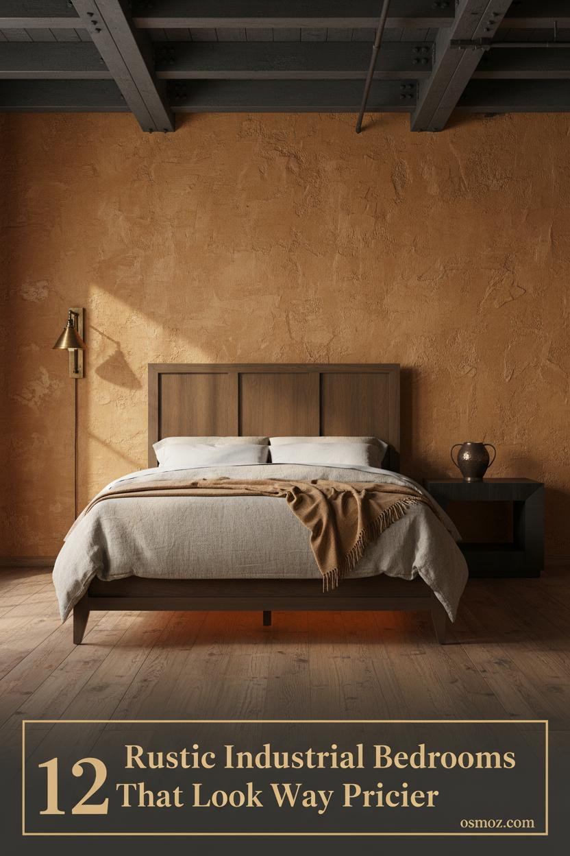 12+ Rustic Industrial Bedrooms That Feel Lived-In, Not Staged