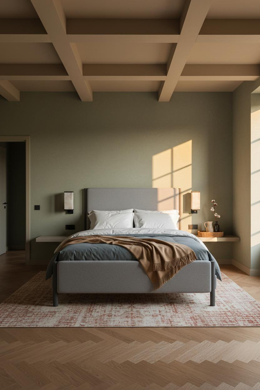 Modern Bed Design Rustic Bedroom Headboard