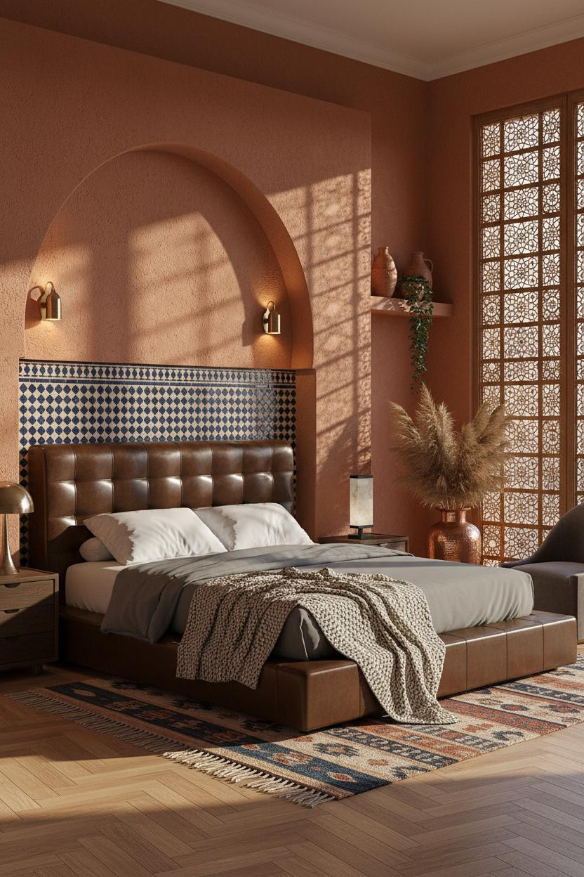 Moroccan Bedroom Ideas Modern Riad Design with Zellige Tile