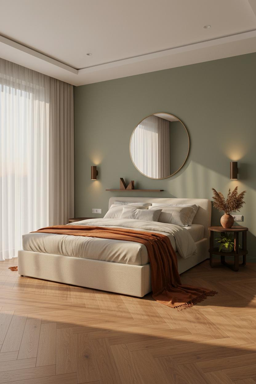 Timeless Bedroom Elegant Sage Light