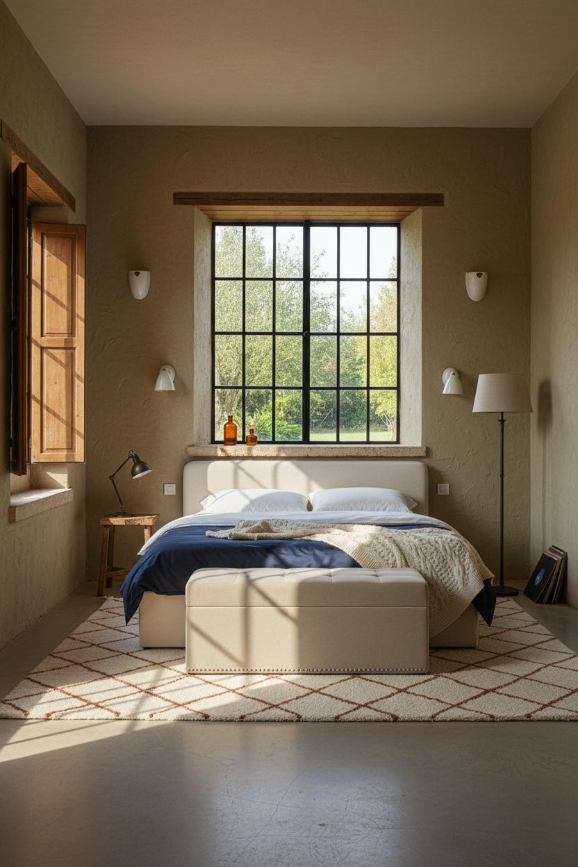 Modern French Country Bedroom Crittall Windows