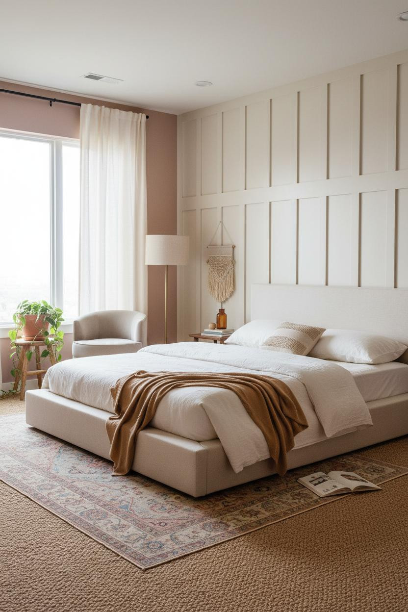 Teen Bedroom Aesthetic Boho Design with Board and Batten