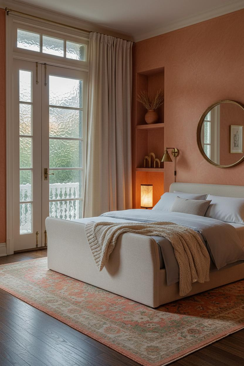 Grand Millennial Bedroom Charleston Brass Doors