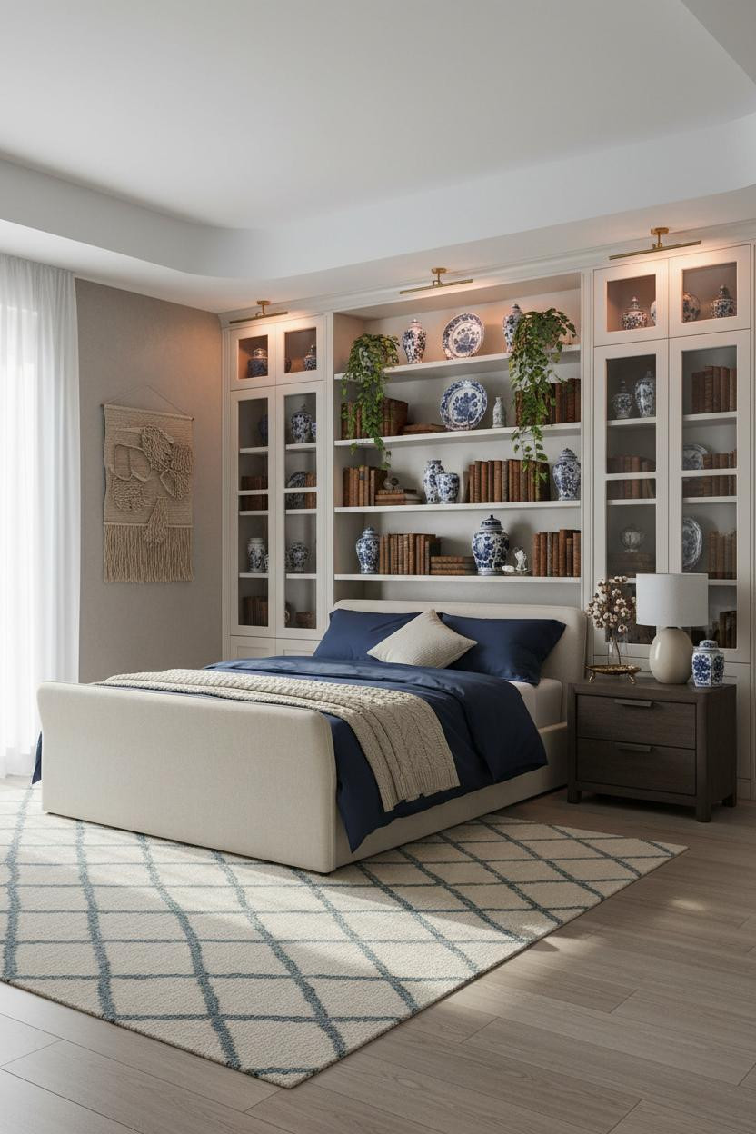 Grand Millennial Bedroom Chinoiserie Coastal
