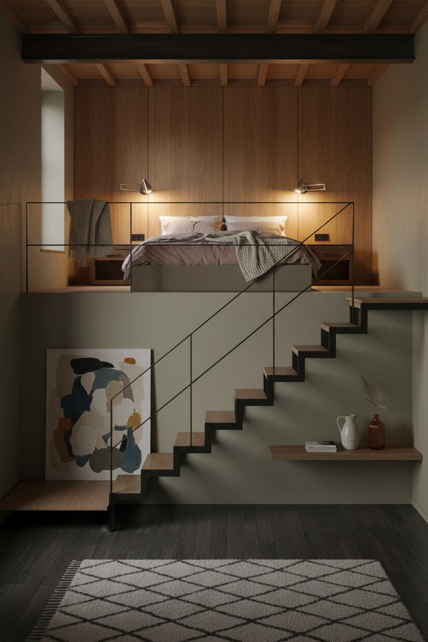 Mezzanine Bedroom Loft Platform Design