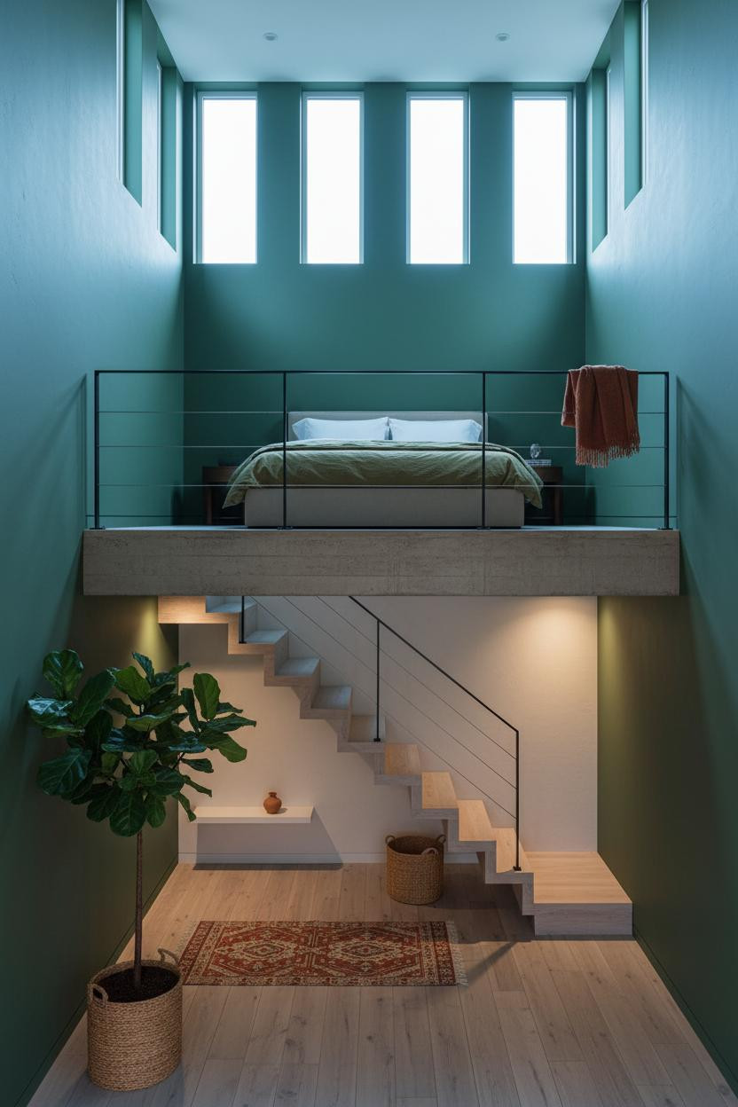 Mezzanine Bedroom Loft Platform Design