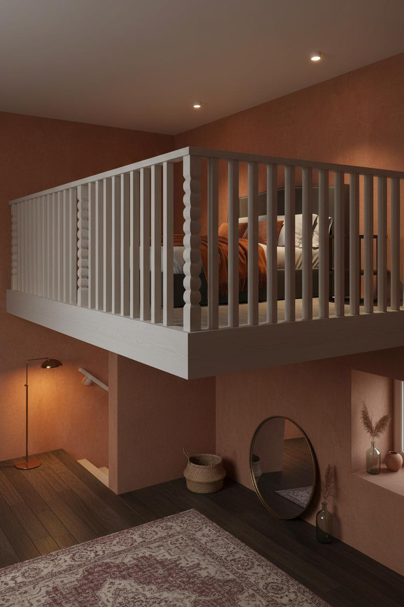 Mezzanine Bedroom Loft Platform Lighting