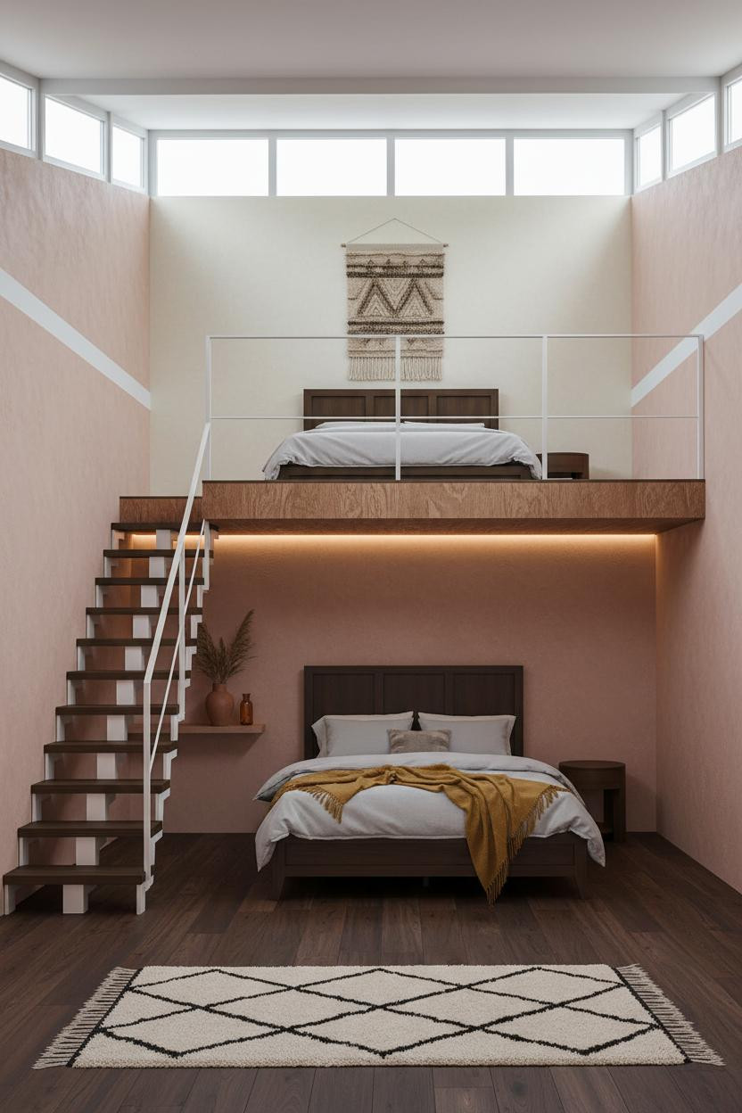Mezzanine Bedroom Loft Platform Design