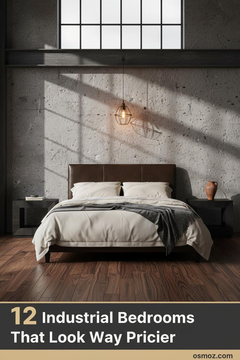 12+ Industrial Bedrooms That Feel Moody Without Going Too Dark