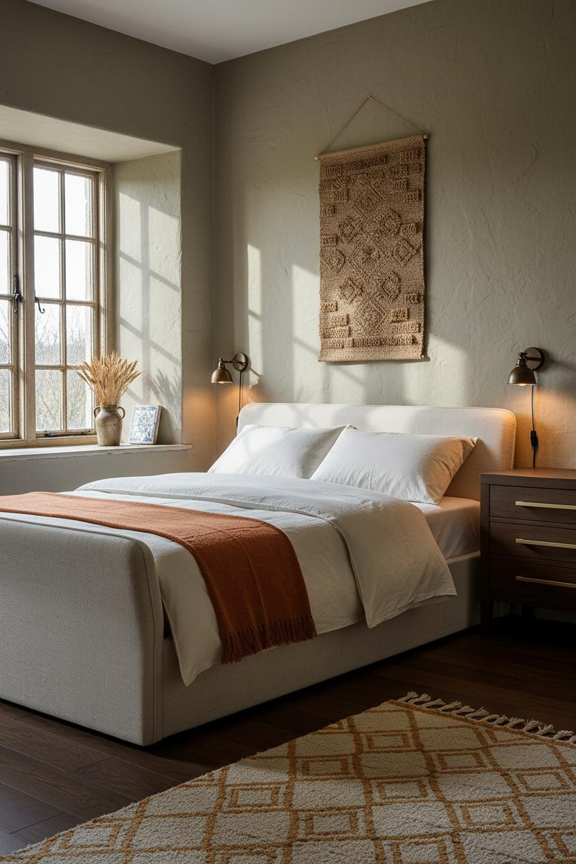 English Cottage Bedroom Leaded Window