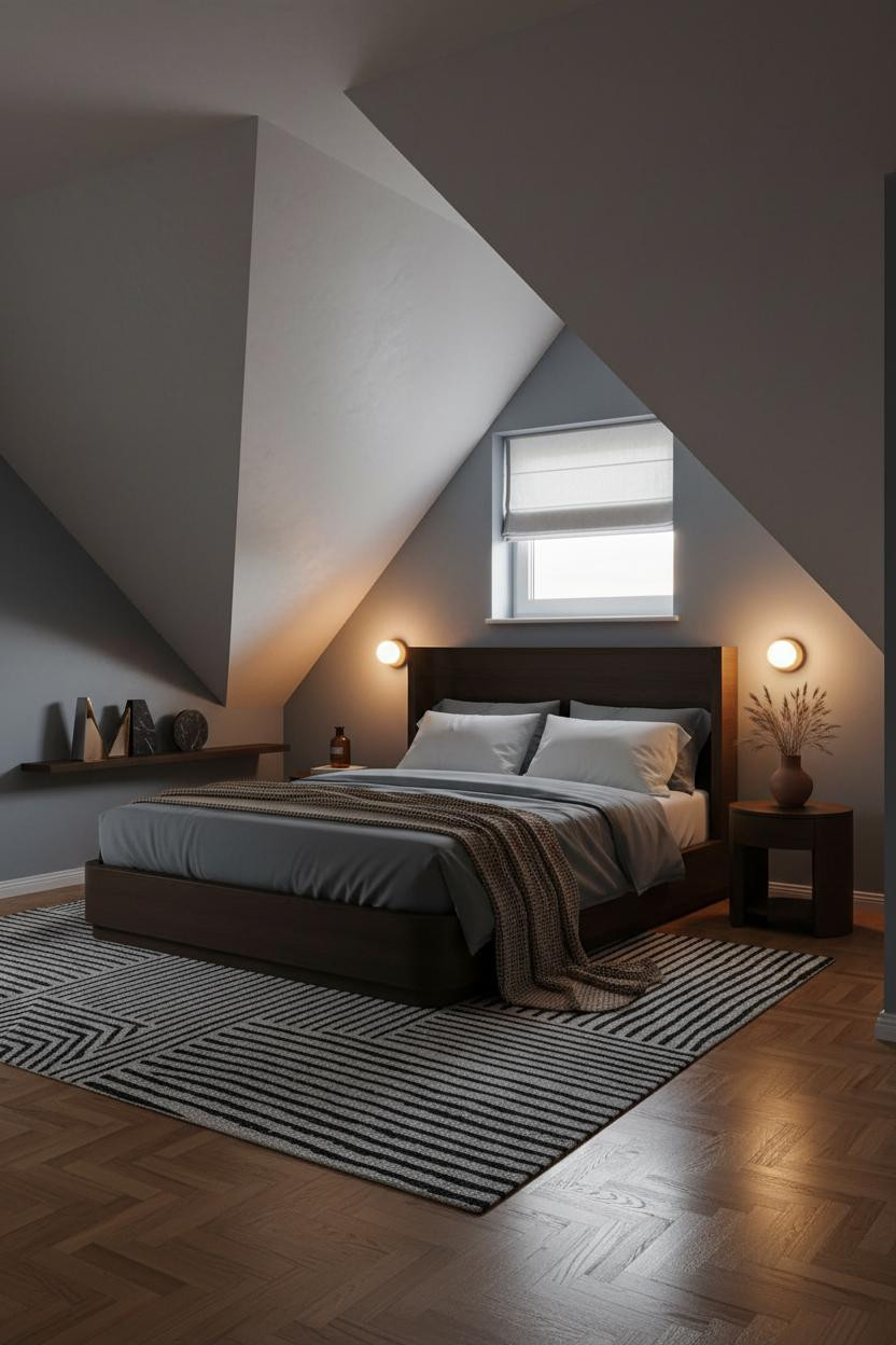 Sloped Ceiling Bedroom Attic Low Walls