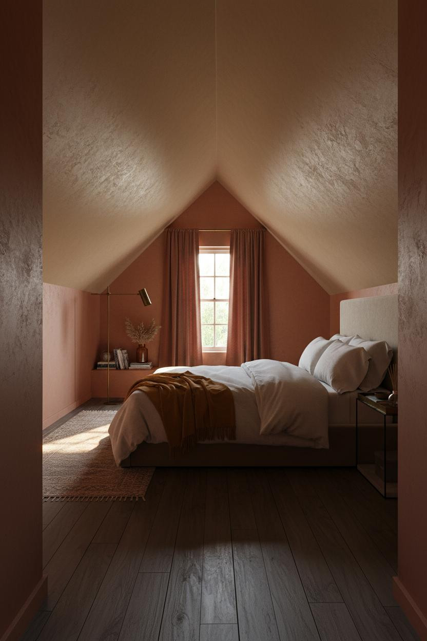 Sloped Ceiling Bedroom Attic Dormer Light