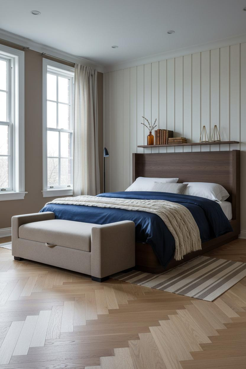 Guest Bedroom Board Batten Farmhouse