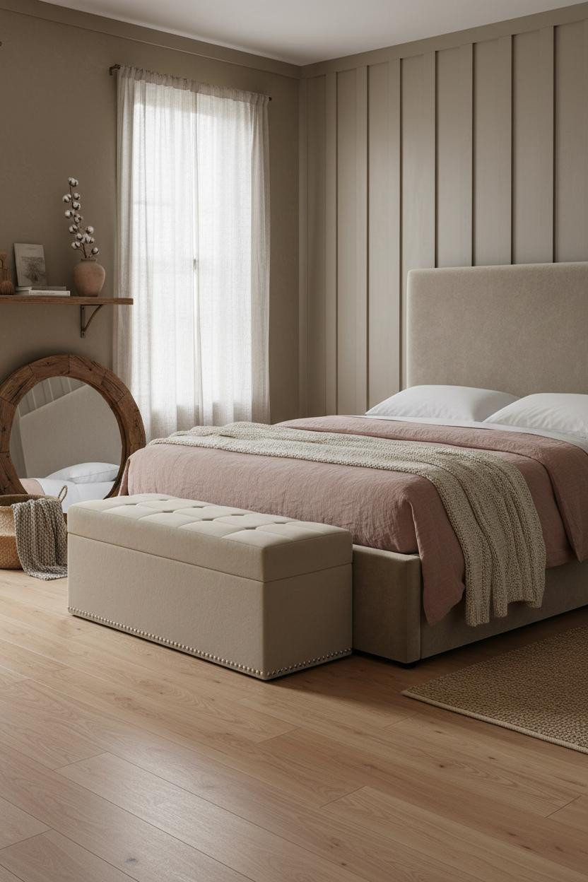 Guest Bedroom Farmhouse Board Batten Design