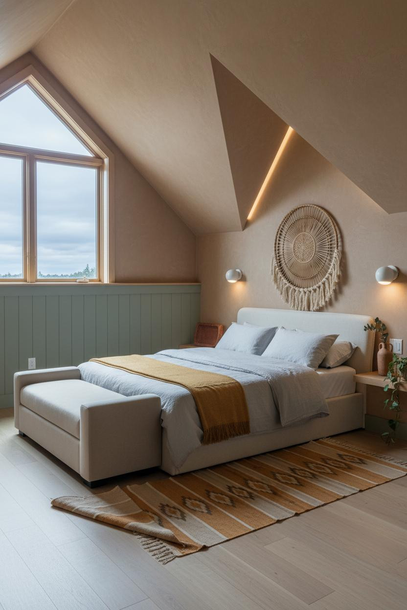Boho Minimalist Bedroom Attic Earthy Ideas