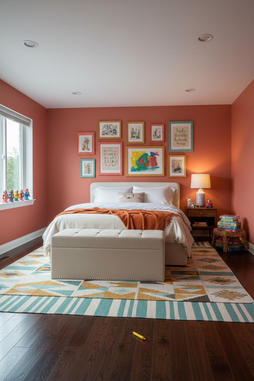 Eclectic Kids Room Whimsical Gallery Wall