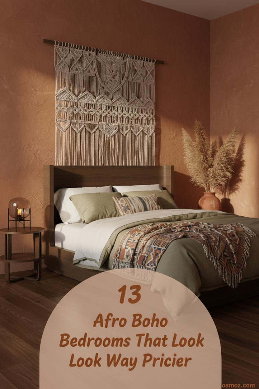 13+ Afro Boho Bedrooms That Feel Collected, Not Curated