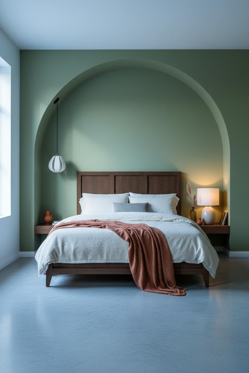 Studio Apartment Men Modern Bedroom Niche