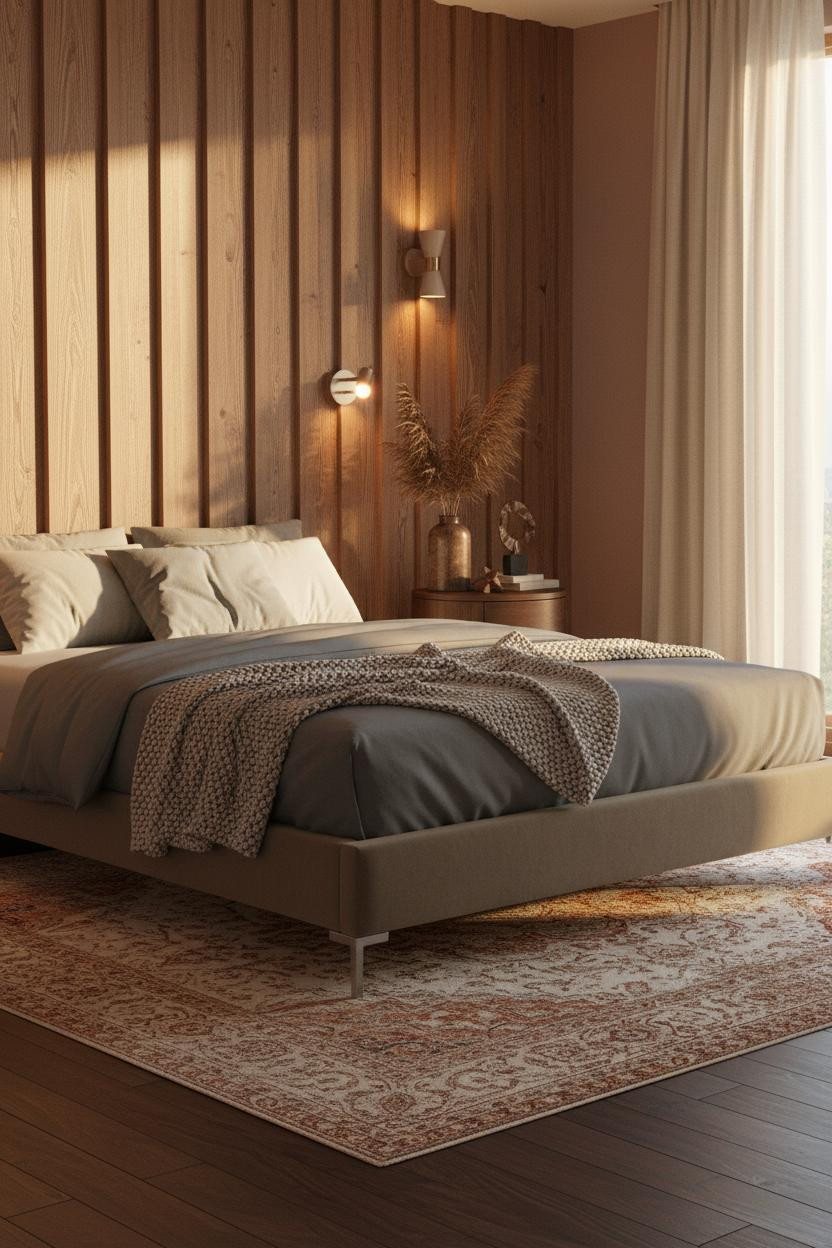Modern Boho Bedroom Board Batten Neutral