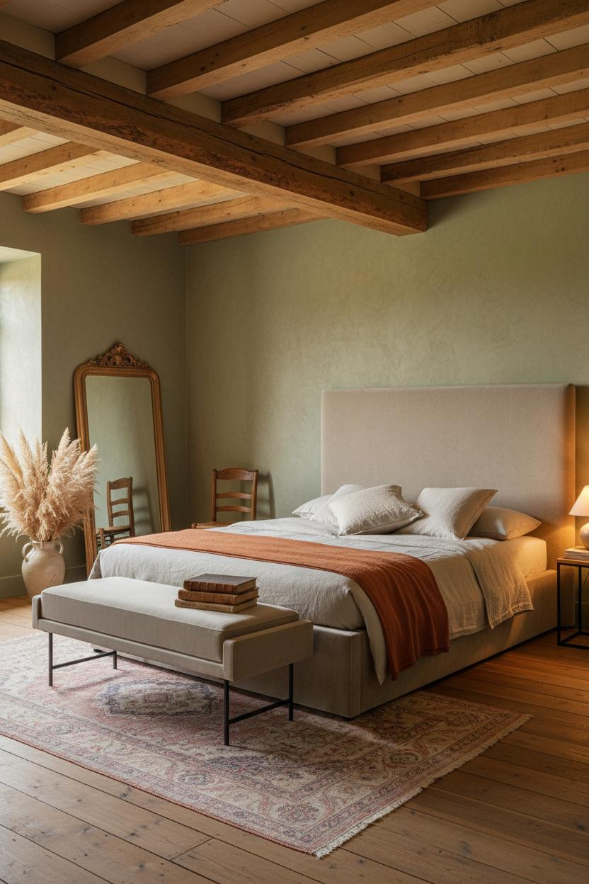 Cozy Vintage Bedroom Provencal Farmhouse Design
