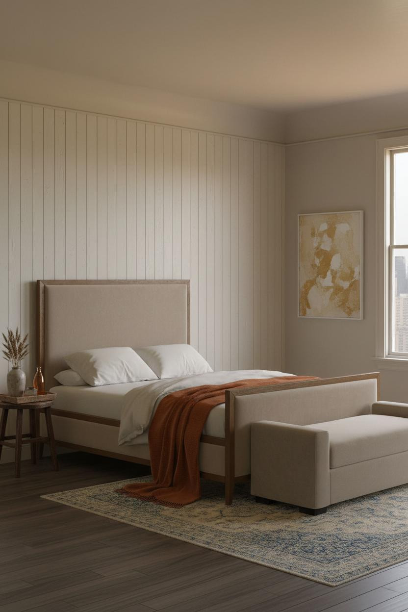 Cozy Vintage Bedroom Shiplap Cottage