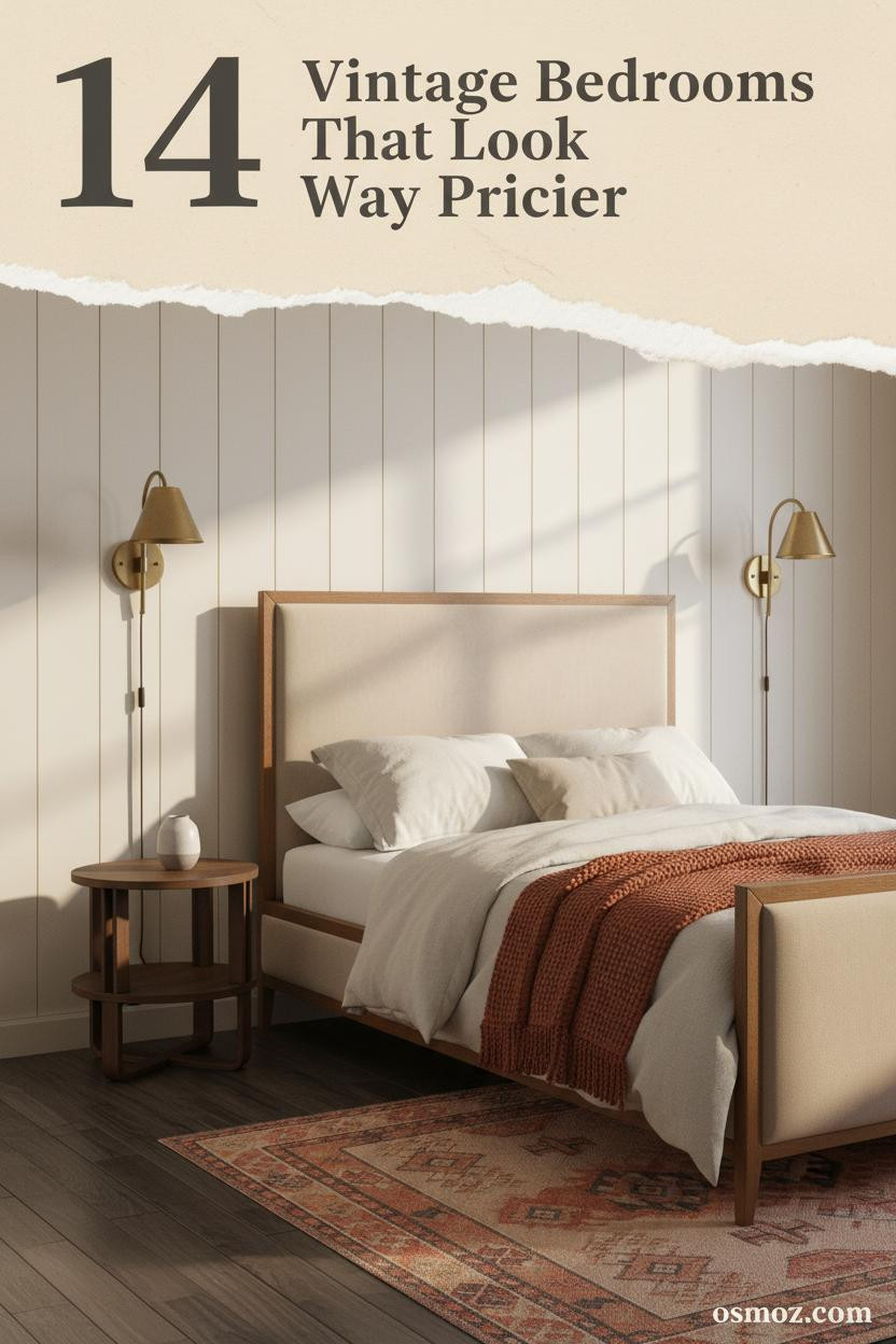 14+ Cozy Vintage Bedrooms That Feel Collected Rather Than Decorated