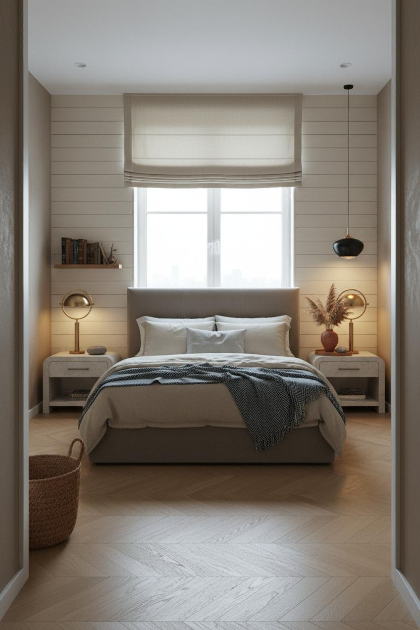 Mens Bedroom Moody Transitional Style With Shiplap