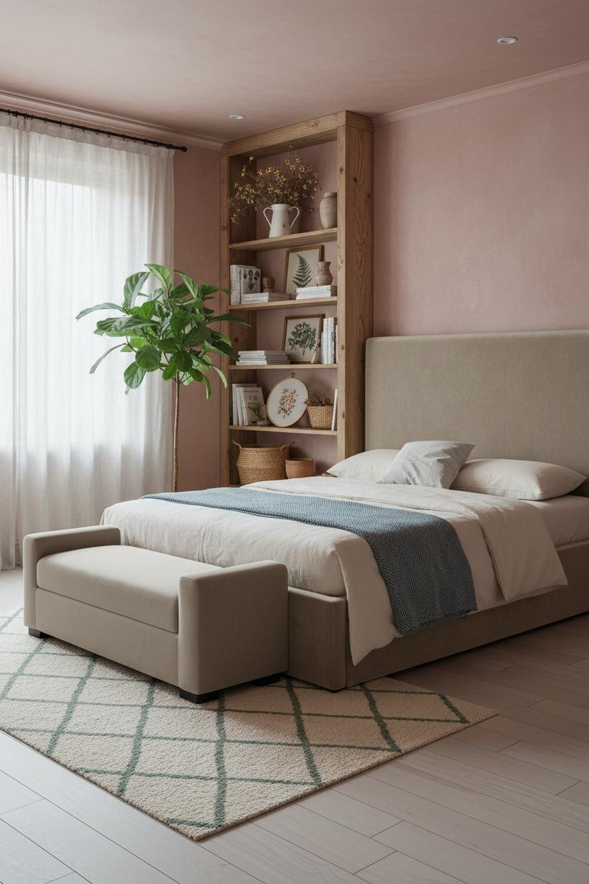 Cottagecore Bedroom Botanical Shelving Vintage