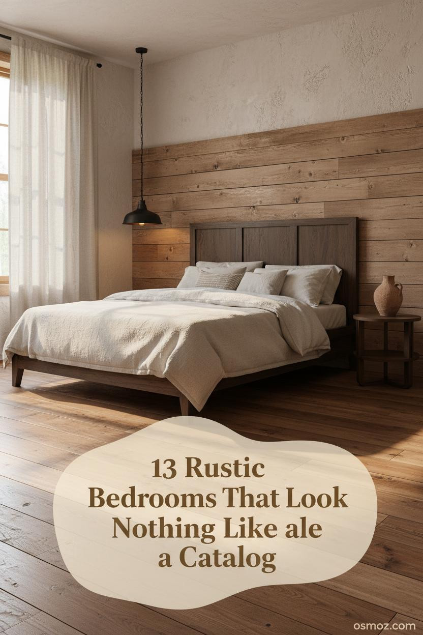 13+ Rustic Bedrooms That Feel Collected Rather Than Decorated