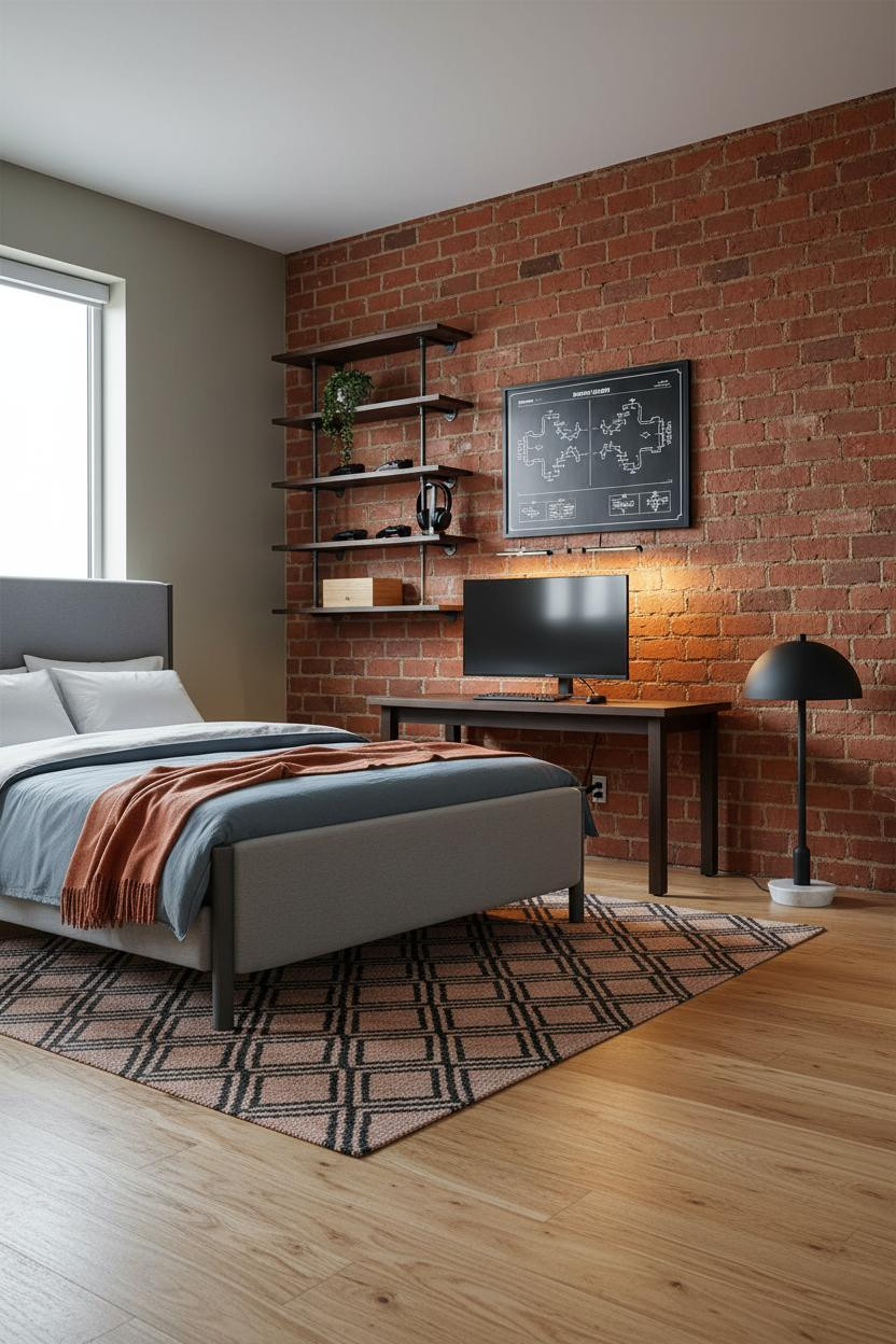Gamer Bedroom Ideas Brick Gaming Zone