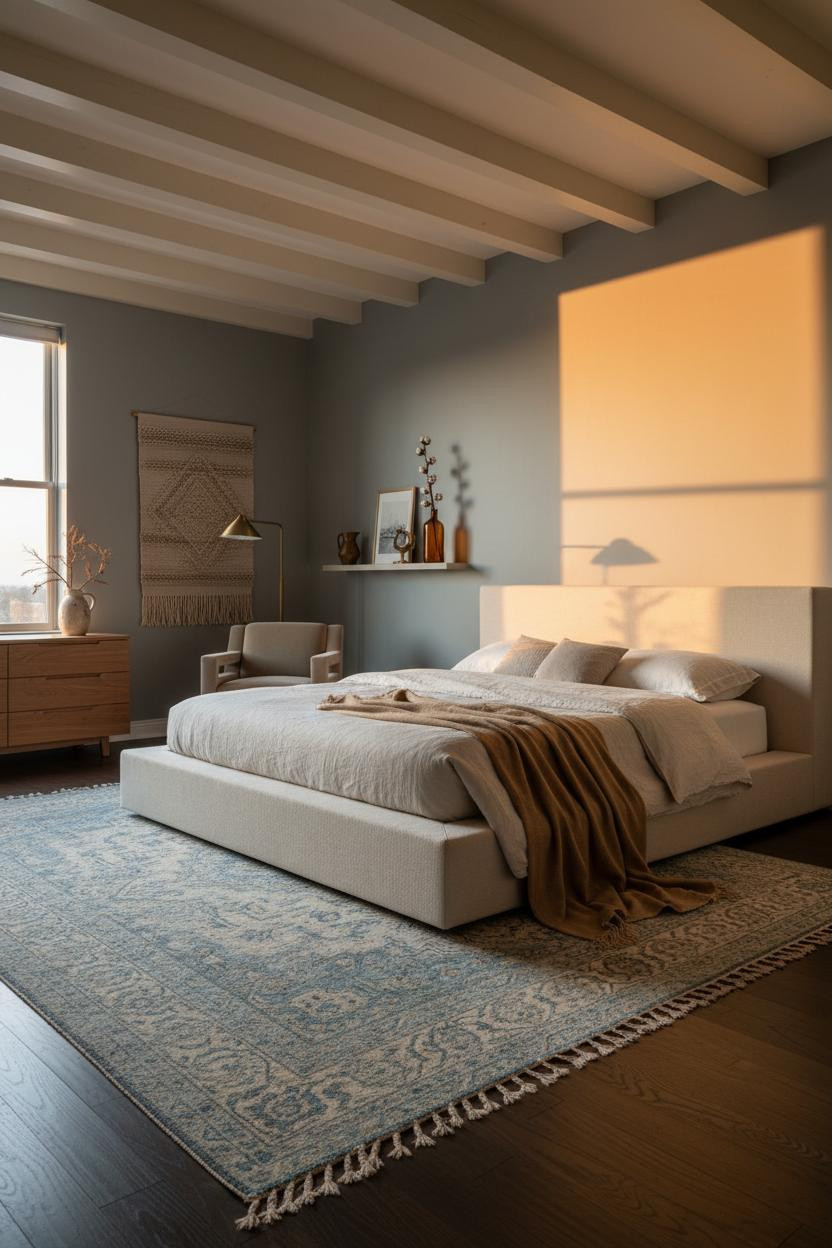 Dream Bedroom Perfect Bedroom with Luxury Sunset Glow