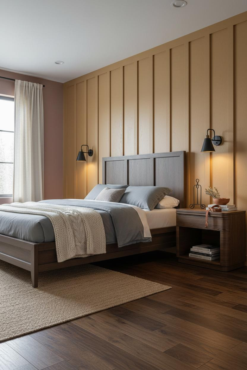 Western Farmhouse Bedroom Board Batten