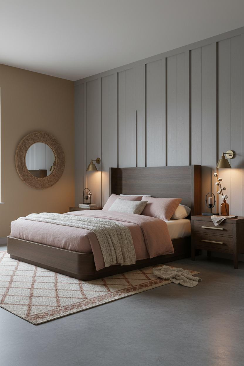 Western Farmhouse Bedroom Ranch Design
