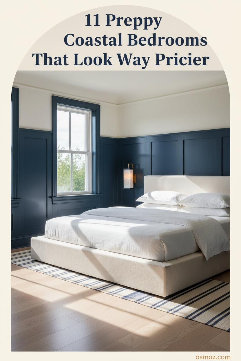 11+ Preppy Coastal Bedrooms That Feel Collected, Not Curated