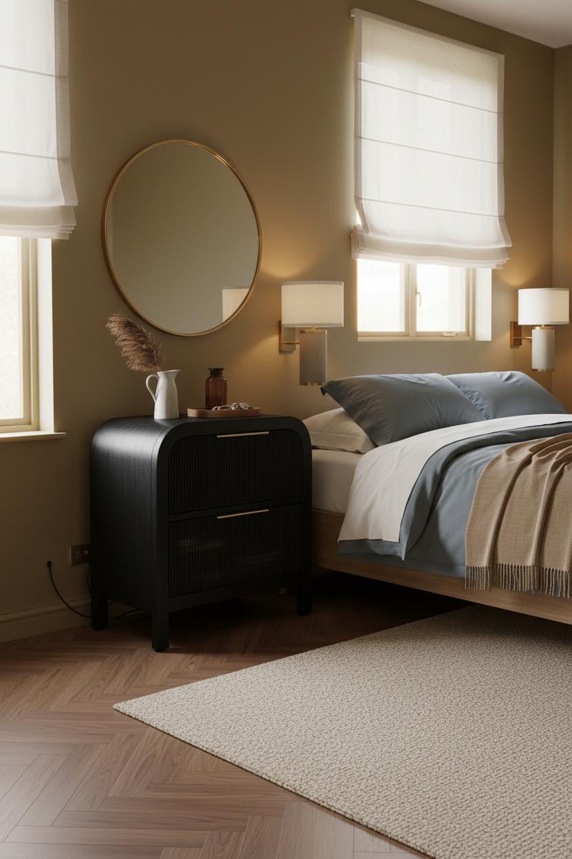 CPAP Nightstand Narrow Drawer Storage