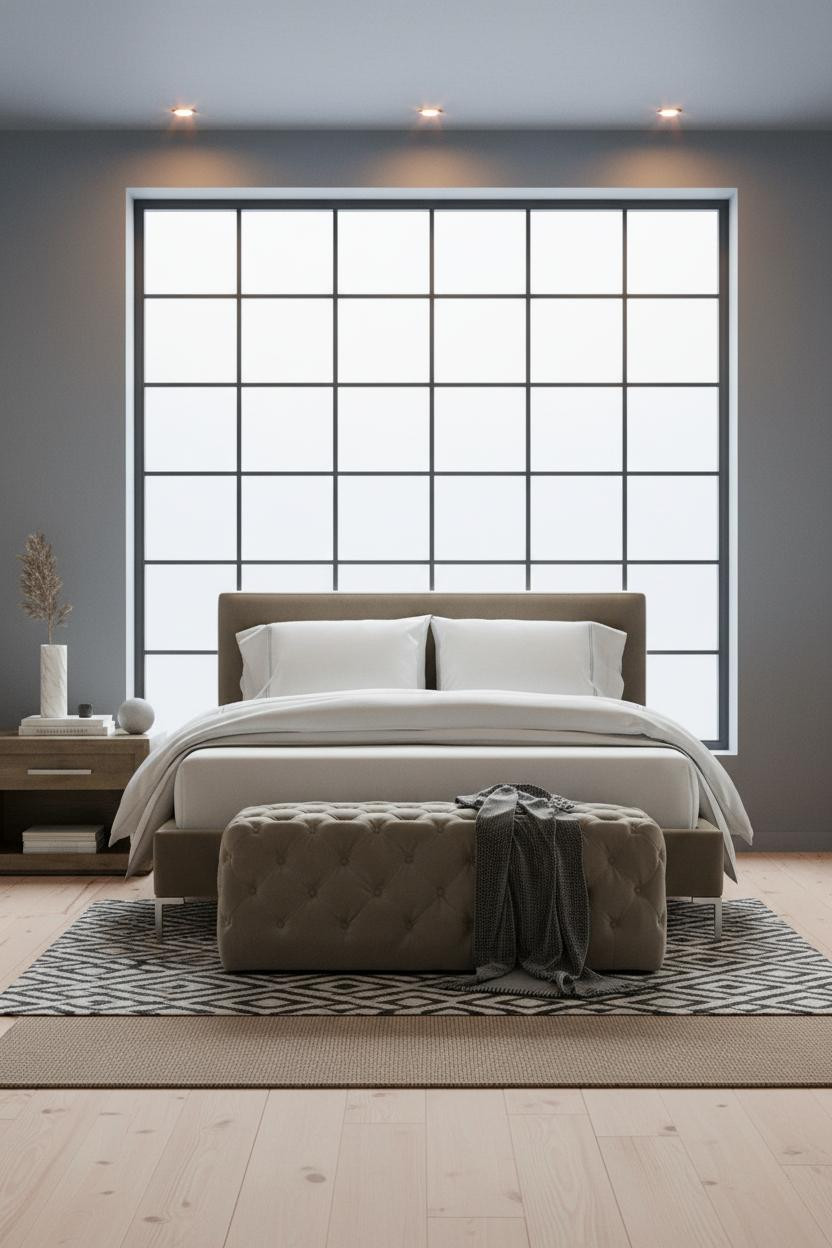 Taupe Grey Bedroom Neutral Design